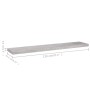 Schwebendes Wandregal 4 Stück betongraues MDF 120x23,5x3,8 cm von vidaXL, Regale und Regale - Ref: Foro24-326608, Preis: 74,2...