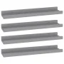 Estantes de pared 4 unidades gris 40x9x3 cm de vidaXL, Estantes y estanterías - Ref: Foro24-326674, Precio: 20,92 €, Descuent...