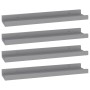 Wandregale 4 Stück grau 40x9x3 cm von vidaXL, Regale und Regale - Ref: Foro24-326674, Preis: 21,24 €, Rabatt: %