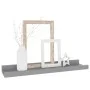Estantes de pared 4 unidades gris 40x9x3 cm de vidaXL, Estantes y estanterías - Ref: Foro24-326674, Precio: 20,92 €, Descuent...