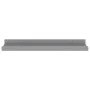 Estantes de pared 4 unidades gris 40x9x3 cm de vidaXL, Estantes y estanterías - Ref: Foro24-326674, Precio: 20,92 €, Descuent...