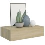Wandregale mit Schublade 2 Stück MDF Eiche 40x23,5x10 cm von vidaXL, Regale und Regale - Ref: Foro24-330248, Preis: 71,40 €, ...
