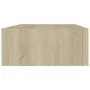 Wall shelves with drawer 2 pcs MDF oak 40x23.5x10 cm by vidaXL, Shelves and shelves - Ref: Foro24-330248, Price: 85,57 €, Dis...