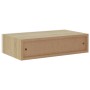 Oak and white MDF wall shelf with drawer 40x23.5x10 cm by vidaXL, Shelves and shelves - Ref: Foro24-330249, Price: 39,82 €, D...