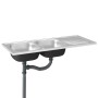 Doppelte Küchenspüle aus Edelstahl 1200x500x155 mm von vidaXL, Sinkt - Ref: Foro24-147238, Preis: 158,73 €, Rabatt: %