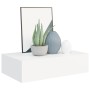 Weißes MDF-Wandregal mit Schublade 40x23,5x10 cm von vidaXL, Regale und Regale - Ref: Foro24-330241, Preis: 40,11 €, Rabatt: %
