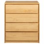 Cajonera SAUDA madera maciza de pino color roble 76,5x39x91 cm