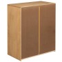 Cajonera SAUDA madera maciza de pino color roble 76,5x39x91 cm