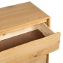 Cajonera SAUDA madera maciza de pino color roble 76,5x39x91 cm