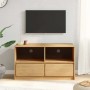 Mueble de TV SAUDA madera maciza pino color roble 99x43x55 cm en Muebles TV | Comprar online en Foro24