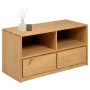 Mueble de TV SAUDA madera maciza pino color roble 99x43x55 cm en Muebles TV | Comprar online en Foro24