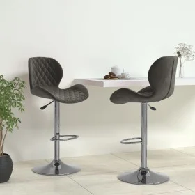 Kitchen stools 2 units dark gray velvet by vidaXL, Kitchen stools - Ref: Foro24-334912, Price: 121,28 €, Discount: %