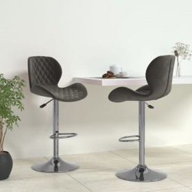 Küchenhocker 2 Einheiten dunkelgrauer Samt von vidaXL, Küchenhocker - Ref: Foro24-334912, Preis: 123,09 €, Rabatt: %