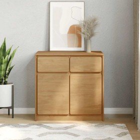 Aparador SAUDA madera maciza pino roble 80x43x75,5 cm