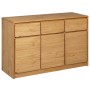 Aparador SAUDA madera maciza pino color roble 114x43x75,5 cm