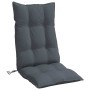 Cojines de silla respaldo alto 6 uds tela Oxford gris antracita