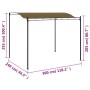 Toldo parasol gris taupe 3x2,4 cm 180 g/m² de vidaXL, Carpas y cenadores - Ref: Foro24-312216, Precio: 199,81 €, Descuento: %