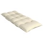 Cojines de silla respaldo alto 6 uds tela Oxford color crema