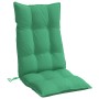 Cojines de silla con respaldo alto 2 uds tela Oxford verde