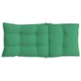 Cojines de silla con respaldo alto 2 uds tela Oxford verde