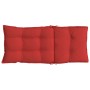 Cojines de silla con respaldo alto 2 uds tela Oxford rojo