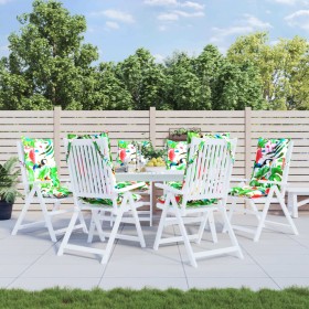 Cojines de silla con respaldo alto 6 uds tela Oxford multicolor Cojines de silla con respaldo alto 6 uds tela Oxford multicolor