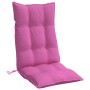 Cojines para silla con respaldo alto 4 uds tela Oxford rosa