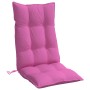 Cojines para silla con respaldo alto 6 uds tela Oxford rosa