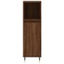 Set de muebles baño 3 pzas madera contrachapada roble marrón de vidaXL, Muebles de baño - Ref: Foro24-3190274, Precio: 173,61 €