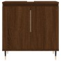 3-teiliges Badezimmermöbel-Set aus braunem Eichensperrholz von vidaXL, Badezimmermöbel - Ref: Foro24-3190274, Preis: 175,78 €...