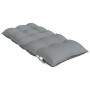 Cojines para silla con respaldo bajo 4 uds tela Oxford gris