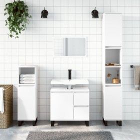 White plywood 3-piece bathroom furniture set by vidaXL, Bathroom furniture - Ref: Foro24-3190229, Price: 224,15 €, Discount: %
