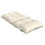 Cojines para silla con respaldo bajo 2 uds tela Oxford crema