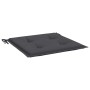 Gartenstuhlkissen 4 Stück anthrazitfarbener Oxford-Stoff 50x50x3 cm von vidaXL, Kissen für Stühle und Sofas - Ref: Foro24-314...