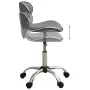 Grauer Bürostuhl aus Kunstleder von vidaXL, Bürostühle - Ref: Foro24-3088630, Preis: 82,92 €, Rabatt: %