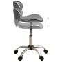 Silla de oficina de cuero sintético gris de vidaXL, Sillas de oficina - Ref: Foro24-3088630, Precio: 84,43 €