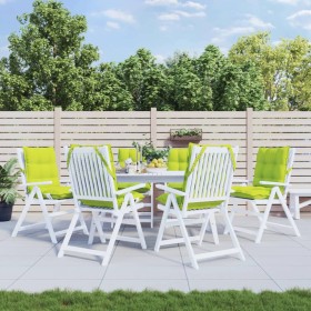 Cojines para silla respaldo bajo 6 uds tela Oxford verde brillo Cojines para silla respaldo bajo 6 uds tela Oxford verde brillo