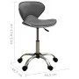 Grauer Bürostuhl aus Kunstleder von vidaXL, Bürostühle - Ref: Foro24-3088630, Preis: 82,92 €, Rabatt: %