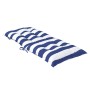 Cojines silla respaldo bajo 2 uds tela Oxford rayas azul blanco