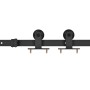 Kit de herrajes para puertas correderas SKIEN acero negro 200cm