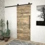 SKIEN Schiebetür-Beschlagsatz aus schwarzem Stahl, 200 cm von vidaXL, Türrahmen - Ref: Foro24-145263, Preis: 62,51 €, Rabatt: %