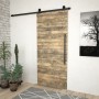 SKIEN Schiebetür-Beschlagsatz aus schwarzem Stahl, 200 cm von vidaXL, Türrahmen - Ref: Foro24-145263, Preis: 59,91 €, Rabatt: %
