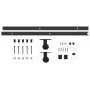SKIEN sliding door hardware kit black steel 200cm by vidaXL, doorframes - Ref: Foro24-145263, Price: 62,51 €, Discount: %