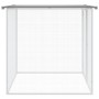 Chicken cage and awning light gray galvanized steel 103x98x90cm by vidaXL, Cages and habitats for small animals - Ref: Foro24...