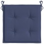 Cojines para muebles palets 6 uds tela azul marino 40x40x4 cm