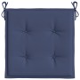 Cojines para muebles palets 2 uds tela azul marino 50x50x4 cm