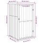 Gartengeräteschuppen aus verzinktem Stahl 88x89x161 cm von vidaXL, Schuppen - Ref: Foro24-316206, Preis: 120,12 €, Rabatt: %