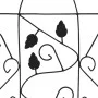 Support for climbing plants 3 units black iron 40x100 cm by vidaXL, Pot stands - Ref: Foro24-47099, Price: 34,01 €, Discount: %