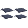 Cojines para silla 4 uds tela Oxford azul marino 50x50x7 cm
