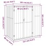 Cobertizo herramientas jardín acero galvanizado 161x89x161 cm de vidaXL, Cobertizos - Ref: Foro24-316210, Precio: 147,03 €, D...